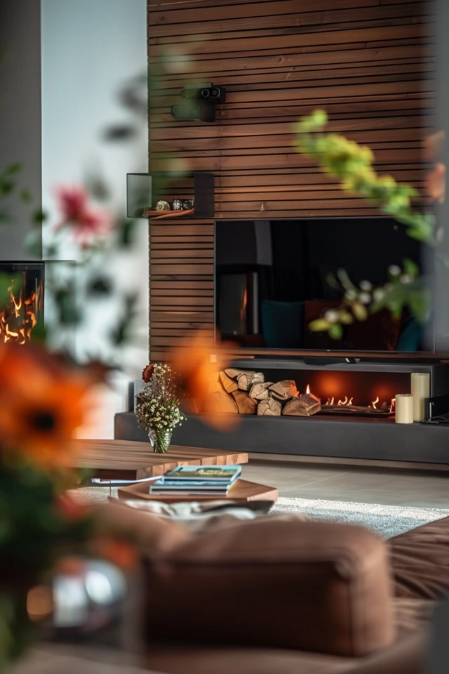 Optimal Furniture Layout with Fireplace & TV