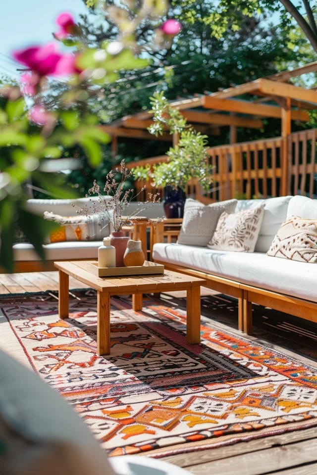 Outdoor Rug Sizing for Pergolas, Balconies, and Patios