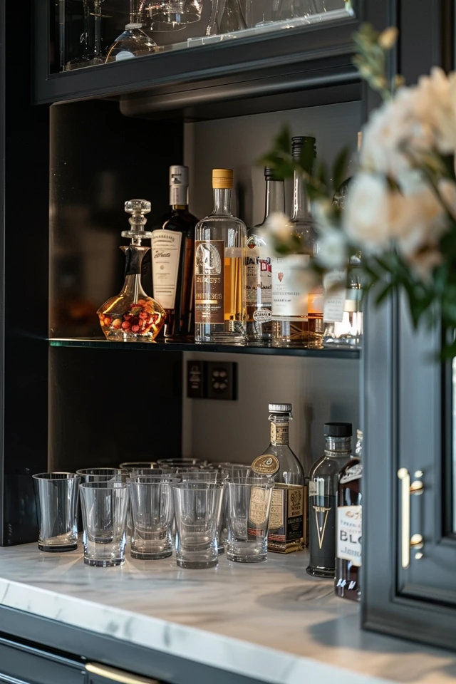Stylish Bar Carts and Portable Home Bars