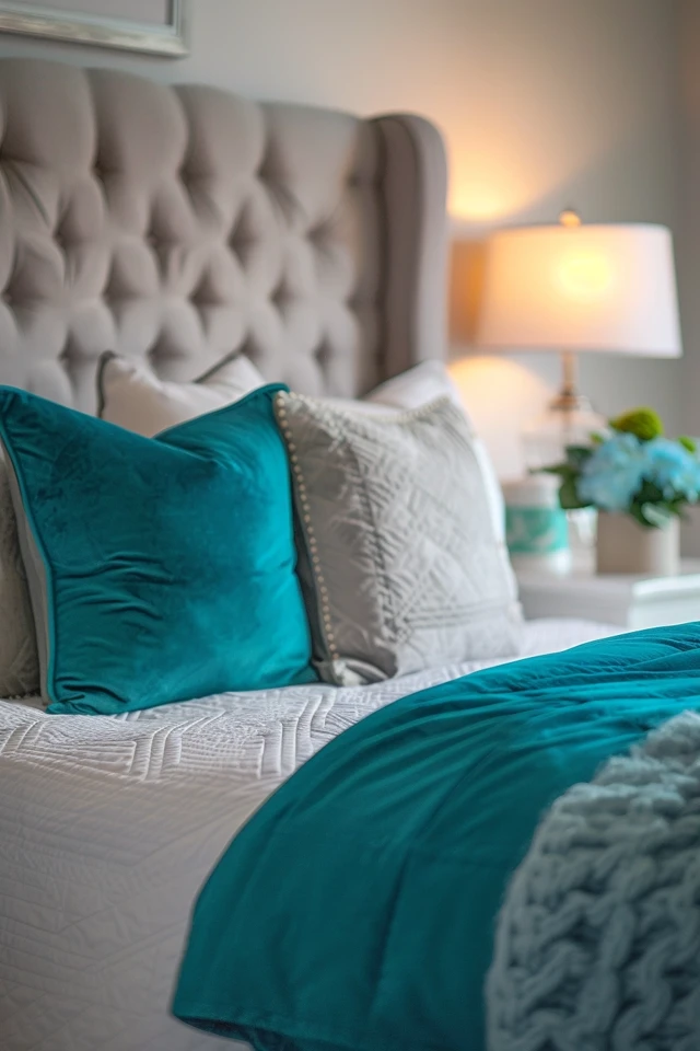Creating a Personalized Grey and Turquoise Bedroom - photo 2