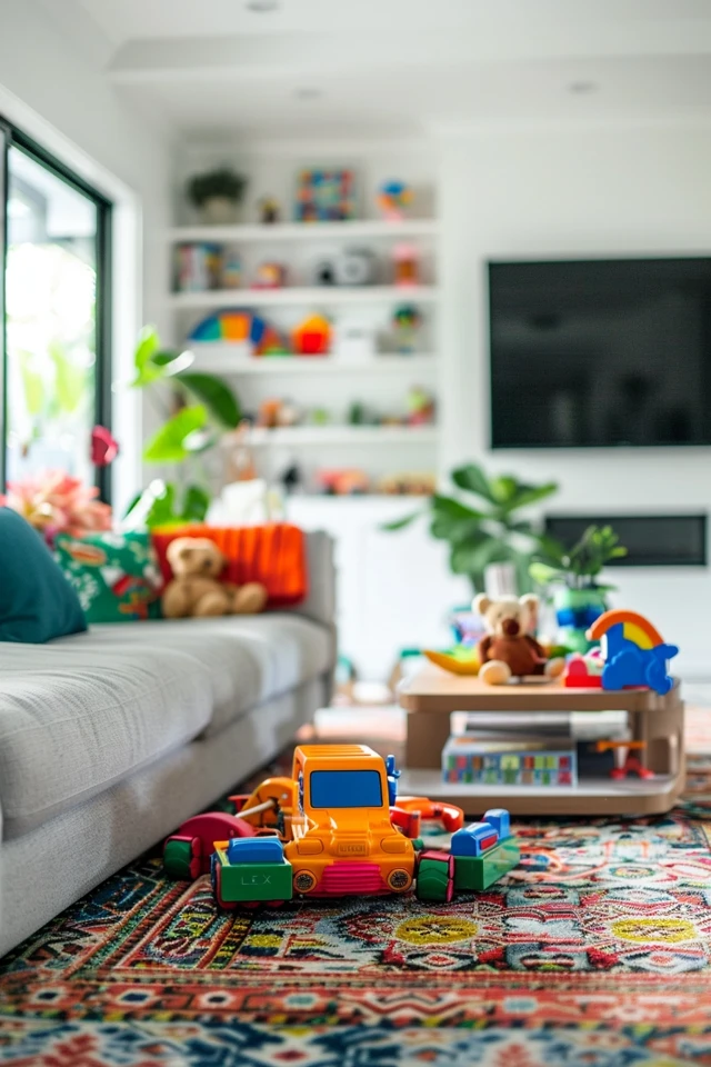 Versatile Family Room & Playroom Combo Ideas