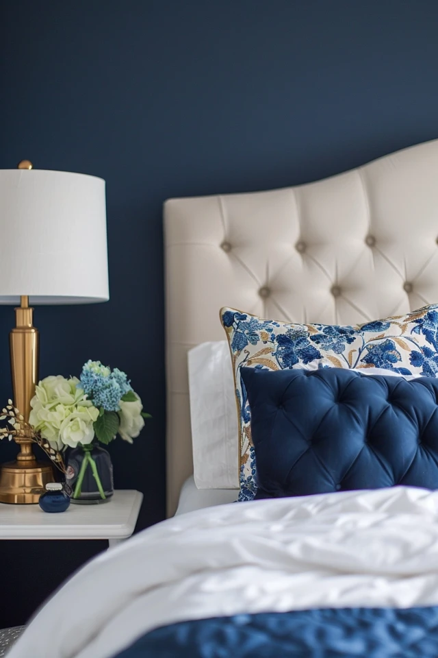 Embracing Eclecticism with Navy Blue and Gold