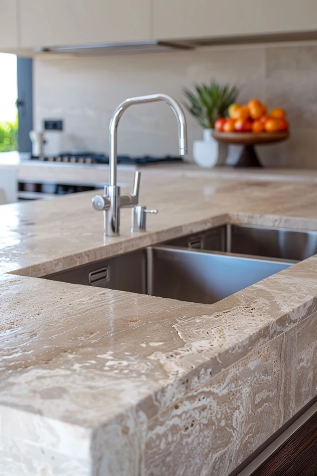 Removing Mold from Travertine Tiles