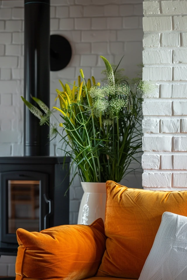 Purple, Gray, and Two-Toned Fireplaces