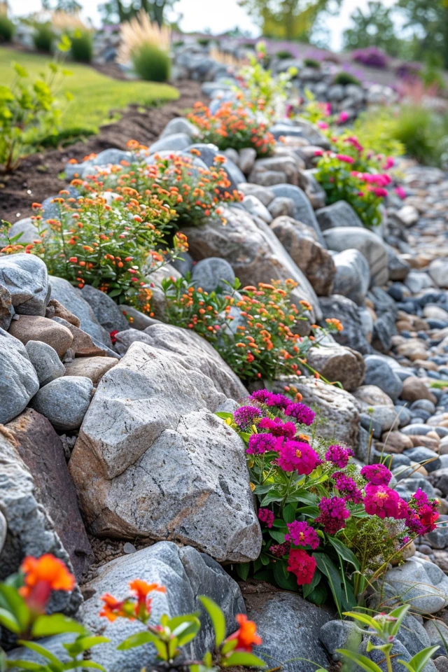 DIY Boulder Retaining Wall Construction