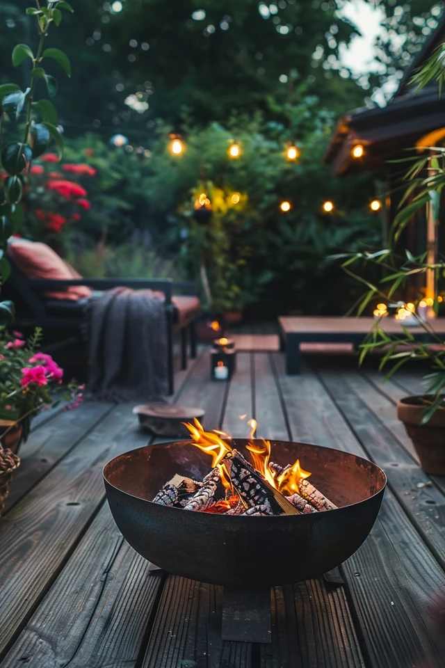 Creative Design Ideas for Deck Fire Pits