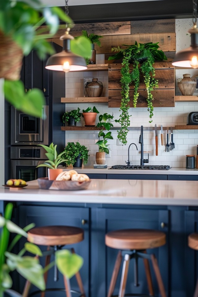 Rich Green Cabinetry Makes a Statement