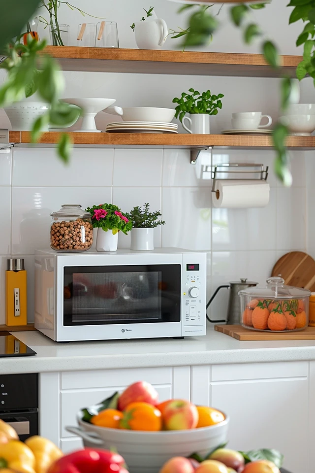 Built-in Microwave Cabinet Ideas
