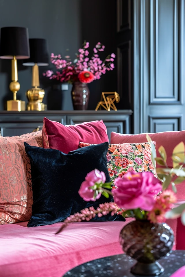 Incorporating Pink and Black into Home Decor