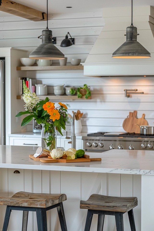 Charming Farmhouse Kitchen: Simple Decor