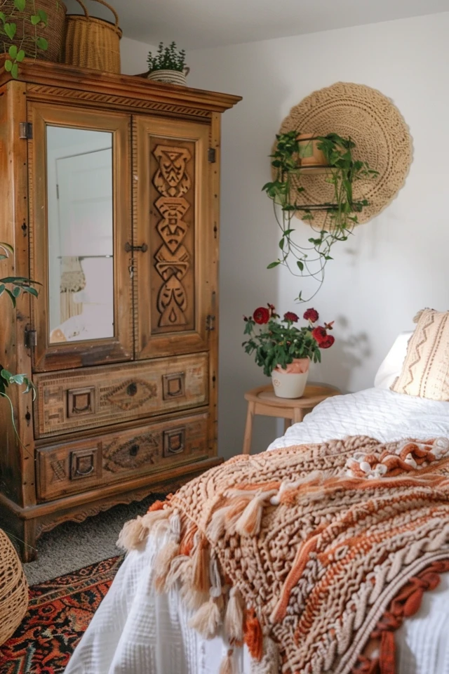 Floating Shelves with a Boho Flair