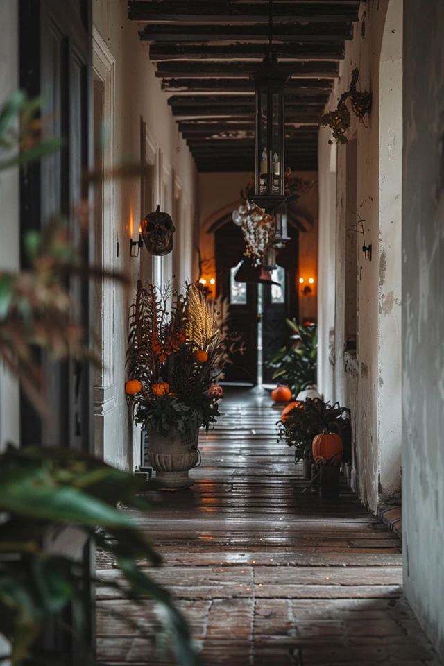 Haunted Chandelier: Adding Elegance to the Fright.