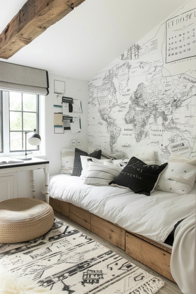 Organizational Whiteboard Ideas for Bedroom