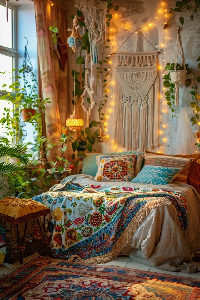 Contemporary Boho Chic with a Pop of Color