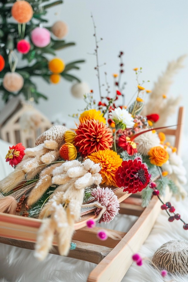 DIY Wood Sleigh Christmas Decoration