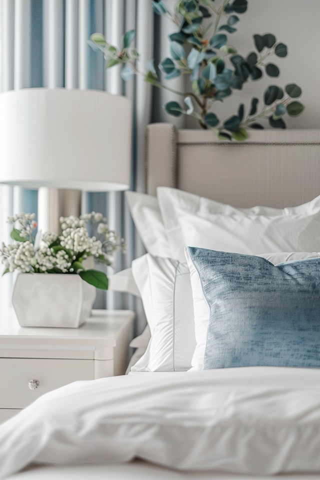 Elegant Silver and Blue Bedroom Ideas for Your Home - photo 2