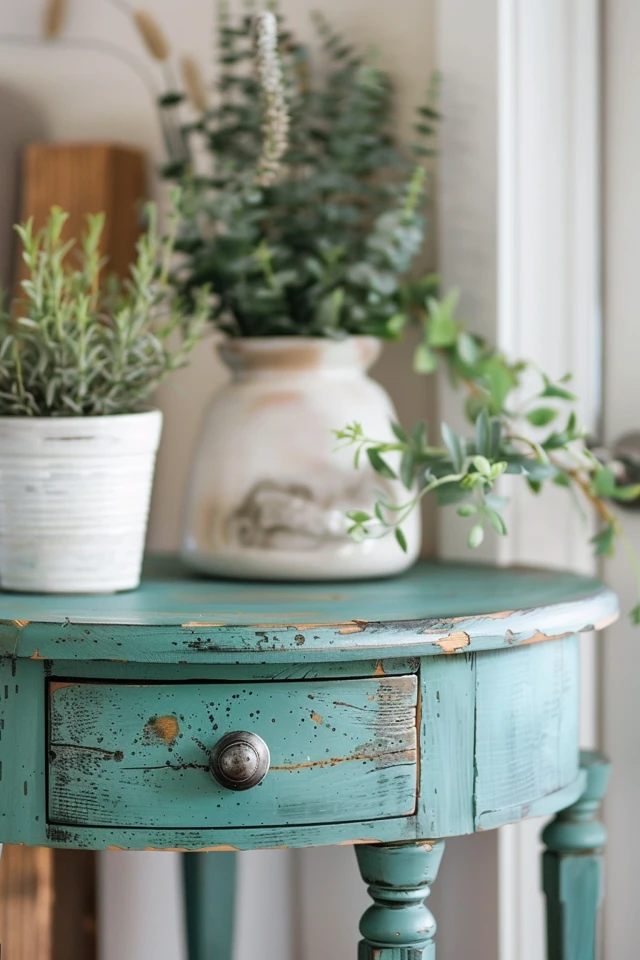 Chalk Painted End Table Ideas for Creative Decor - photo 2