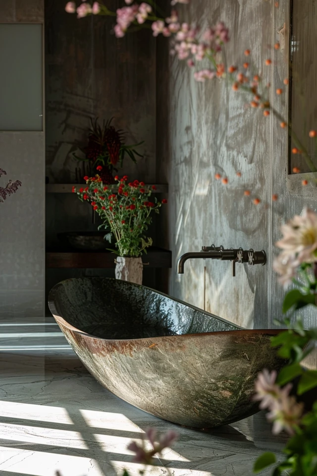 Farmhouse-Style Water Trough Bathtubs