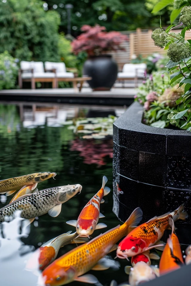 Patio Koi Pond Ideas