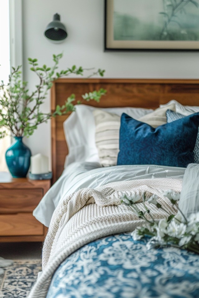 Embracing Imperfections and Playing with Textures in a Farmhouse Bedroom