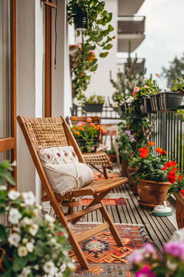 Balcony Decor with DIY Furniture Projects