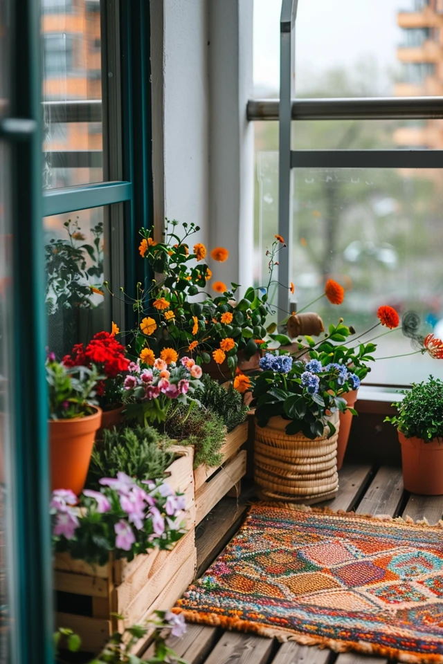 Modern Rustic Balcony Decor