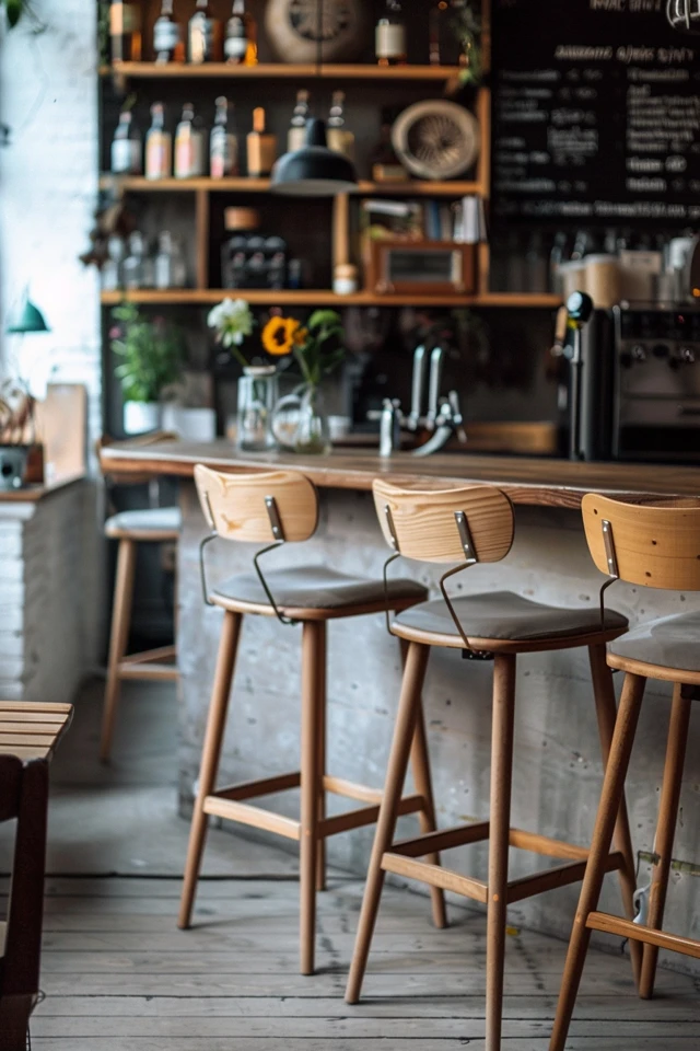 Create a Cozy Bar Area with Thanksgiving Theme Stools