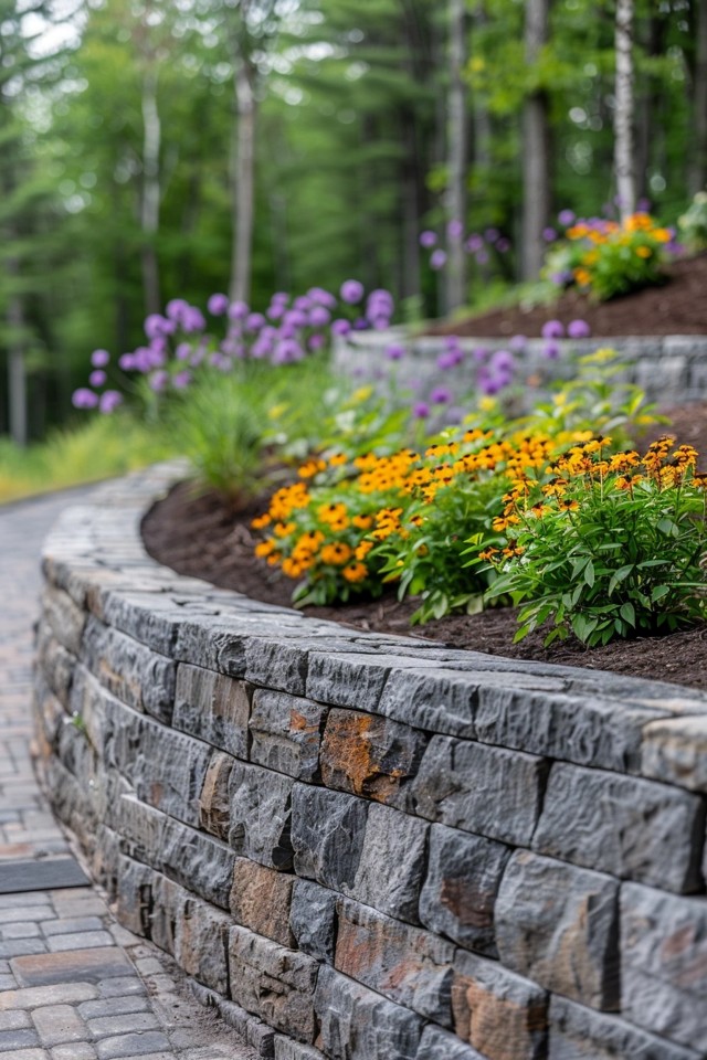 Choosing Materials and Considering Costs for Curved Retaining Walls