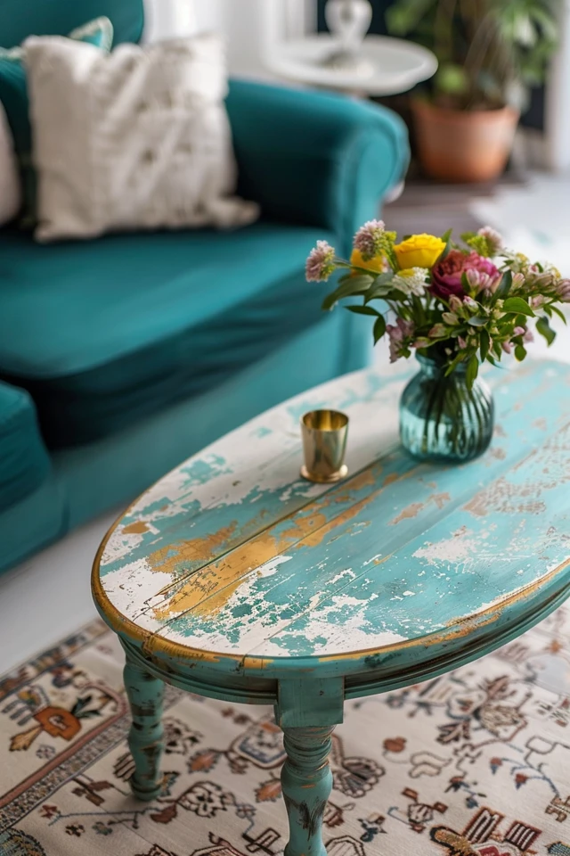 Creative Coffee Table Designs with Chalk Paint