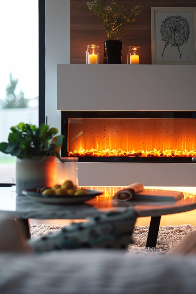 Electric Fireplaces with Storage
