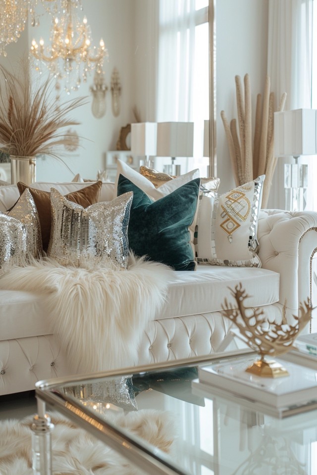 Glamorous Lighting with LED Florals and Crystal Charms