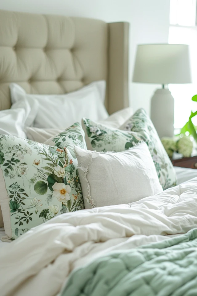 Calming Green Bedroom Inspiration