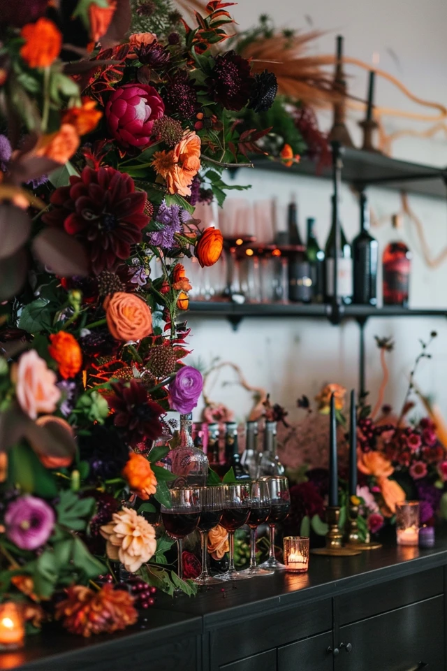 Festive Bar Decor for a Spooky Atmosphere