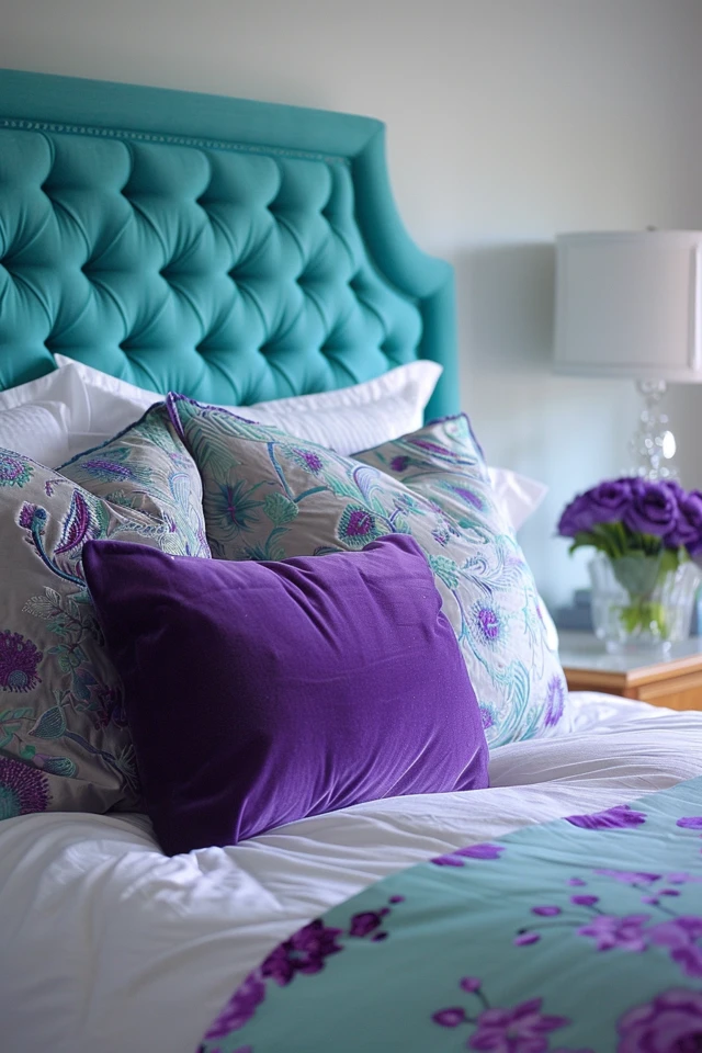 Purple and Turquoise Bedroom Ideas I Adore