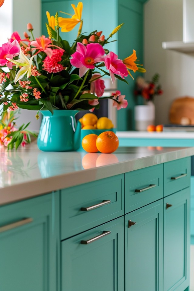 Stylish Kitchen Island Accents and Finishes