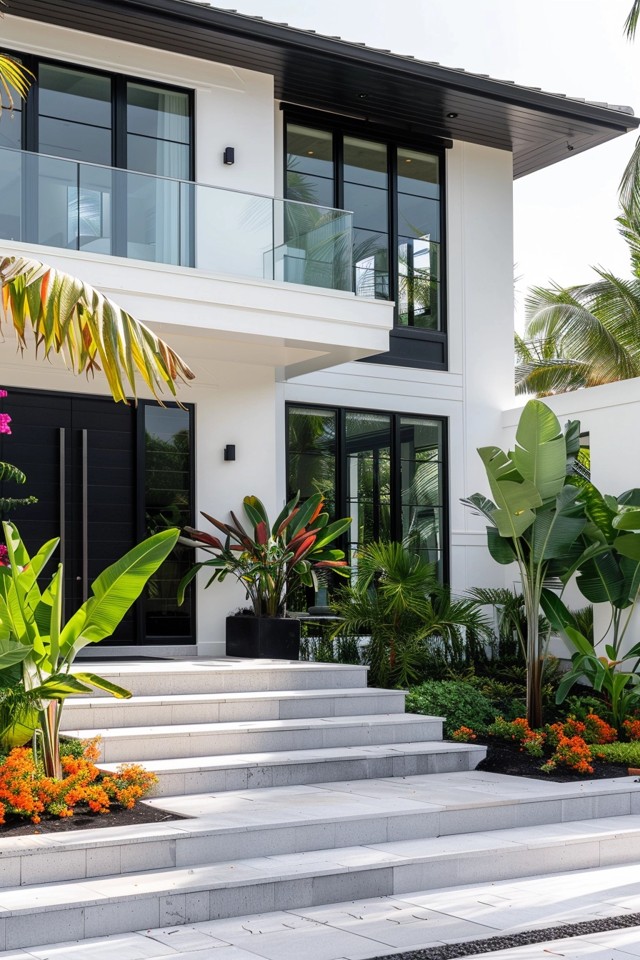 Classic Black and White House Design
