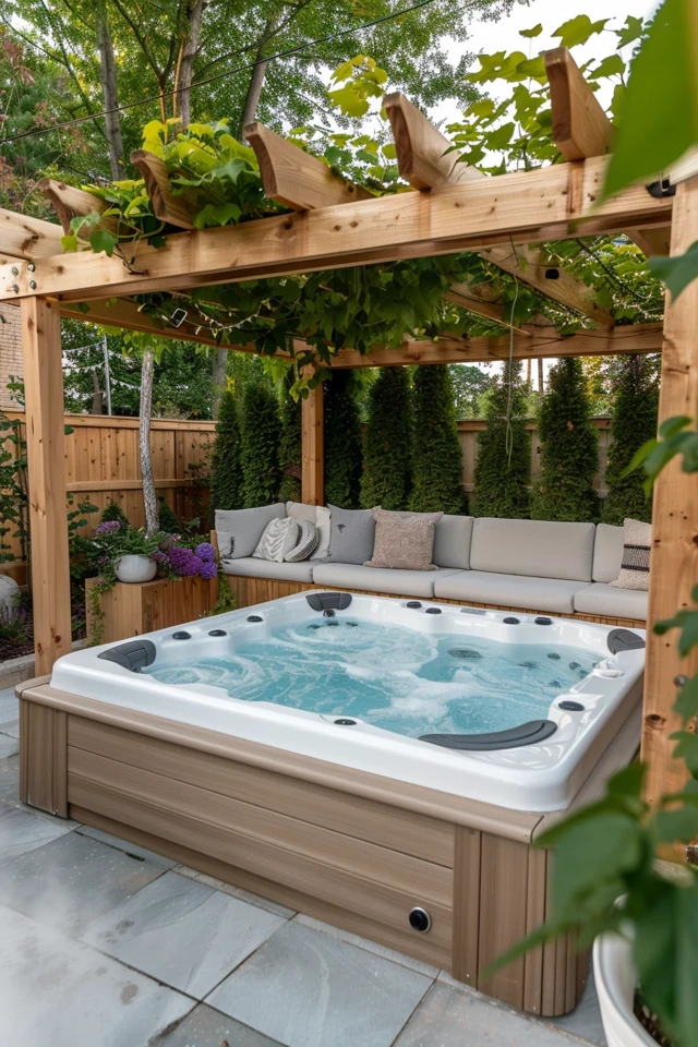 Hot Tub Pergola Ideas for a Luxurious Retreat