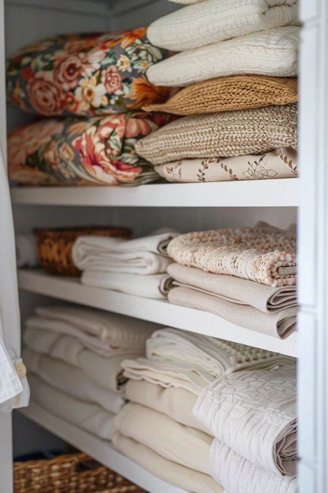 Using Baskets for Linen Storage