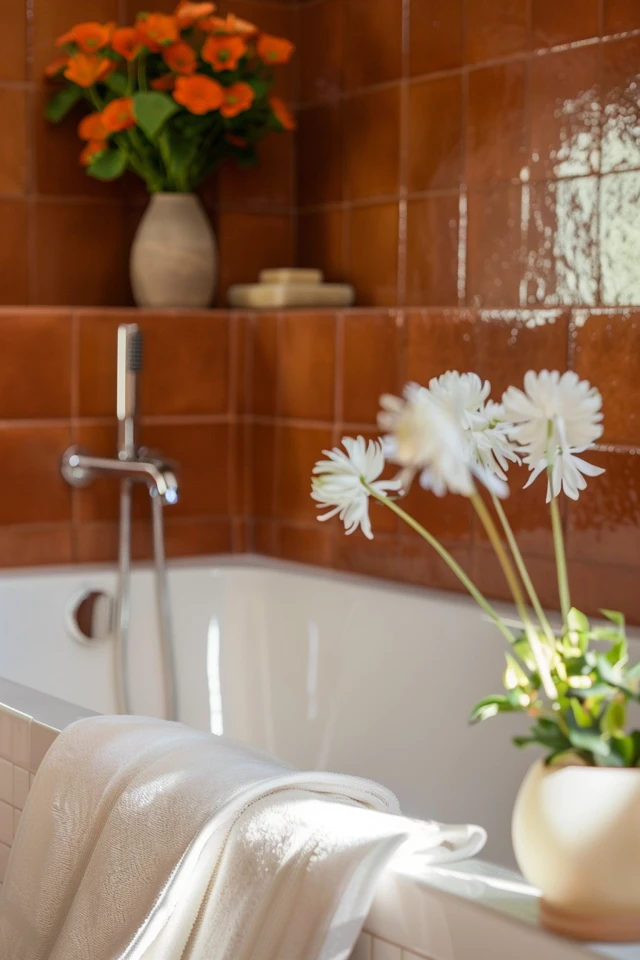 Luxurious Brown Tile Schemes