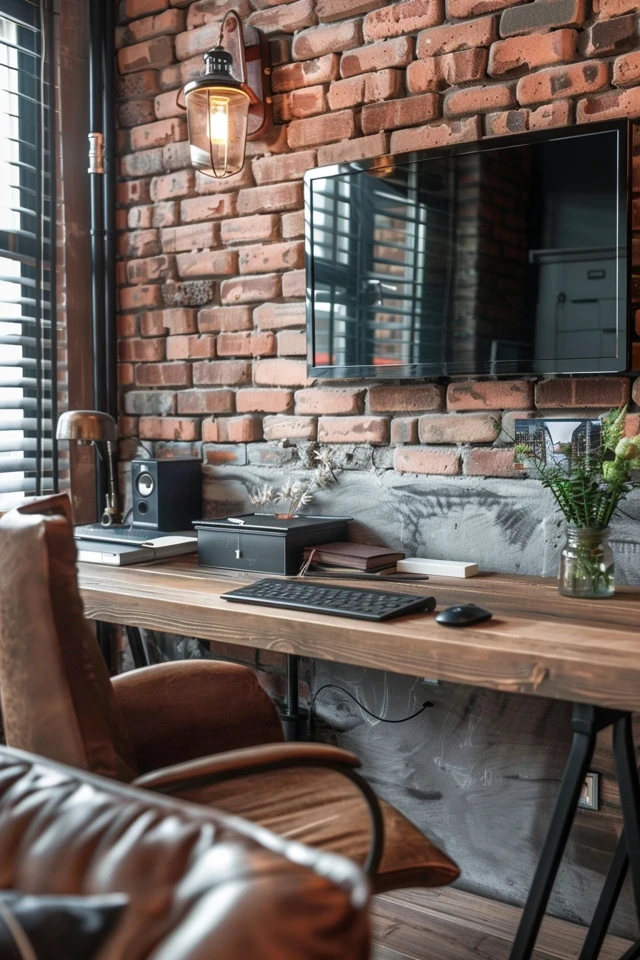 Rustic and Vintage Industrial Home Office Inspirations