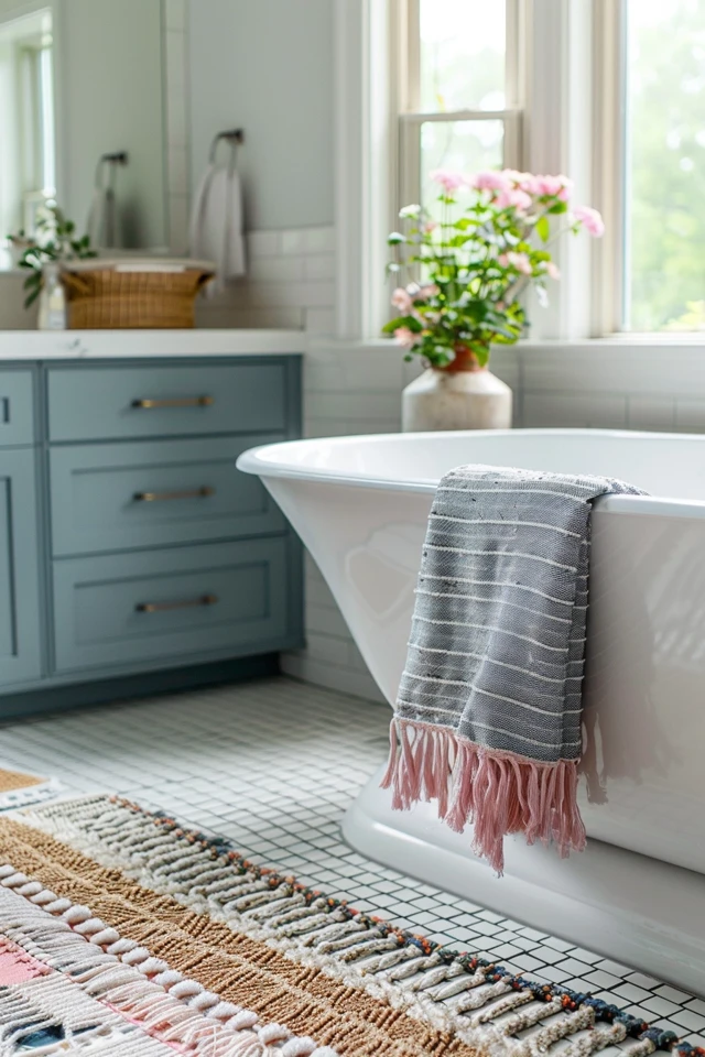 Rug Placement Tips for Small Bathrooms