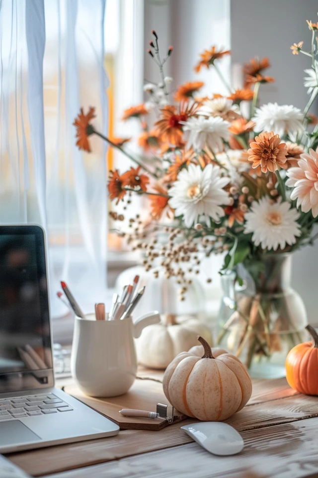 Stylish Workspaces with Thanksgiving Theme Home Office Ideas - photo 2