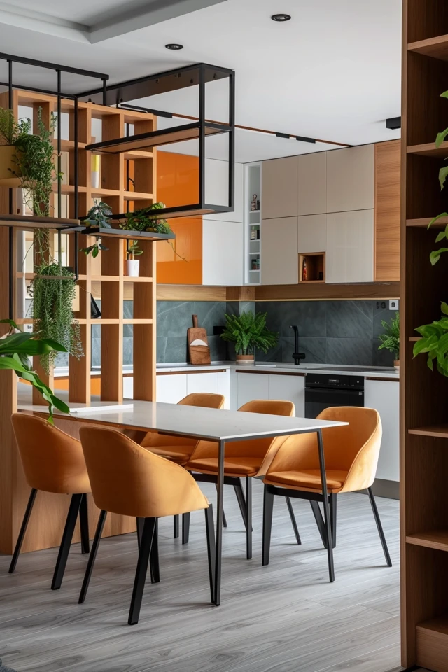 Stylish Open Plan Kitchen Designs with Functional Partition Solutions