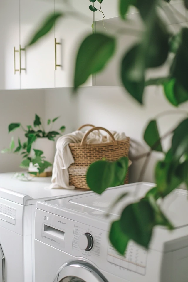 Bench with Storage Baskets: Seating and Laundry Hamper in One