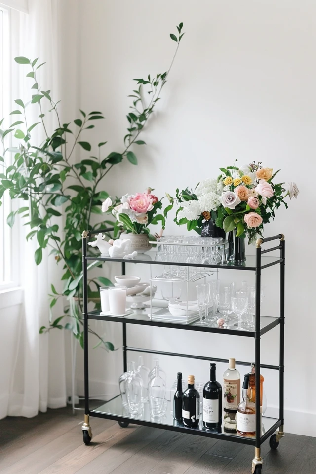 Tips for Styling a Minimalist Bar Cart
