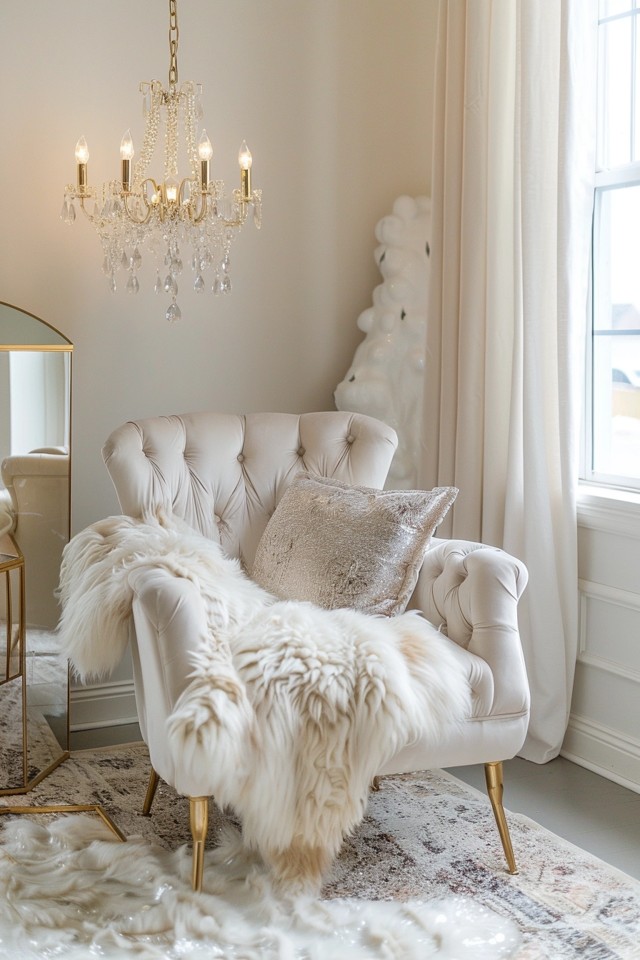 Texture and Shine in Glam Decor
