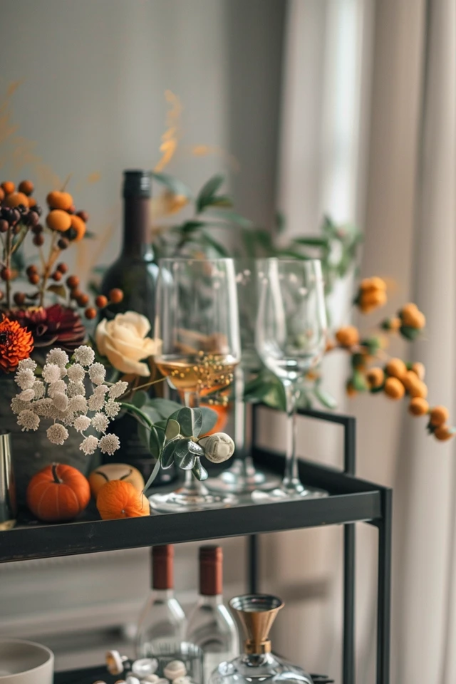 Tips for Styling a Thanksgiving Bar Cart