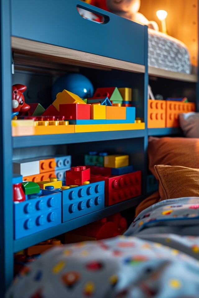 Creative Bedroom LEGO Storage Solutions