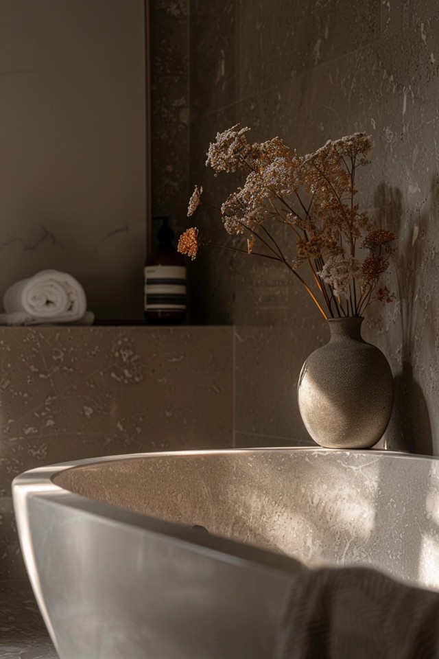 Artisanal Style in a Classy Beige Bathroom