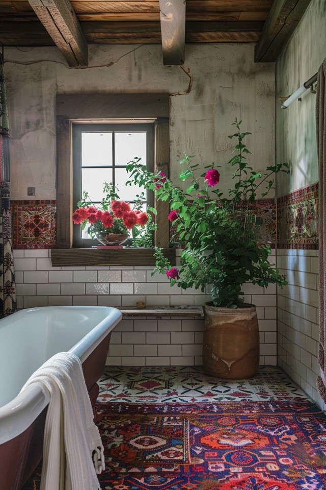 Relaxing Bath in a Clawfoot Tub